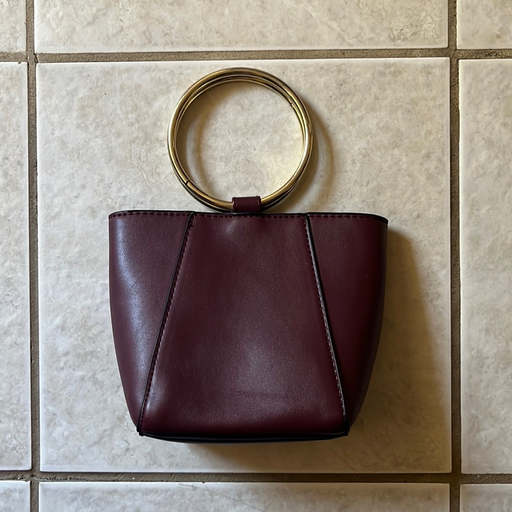 Lovely Burgundy/Purple Handbag Clutch Crossbody